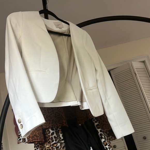 LOFT Jackets & Coats White Blazer Loft Poshmark